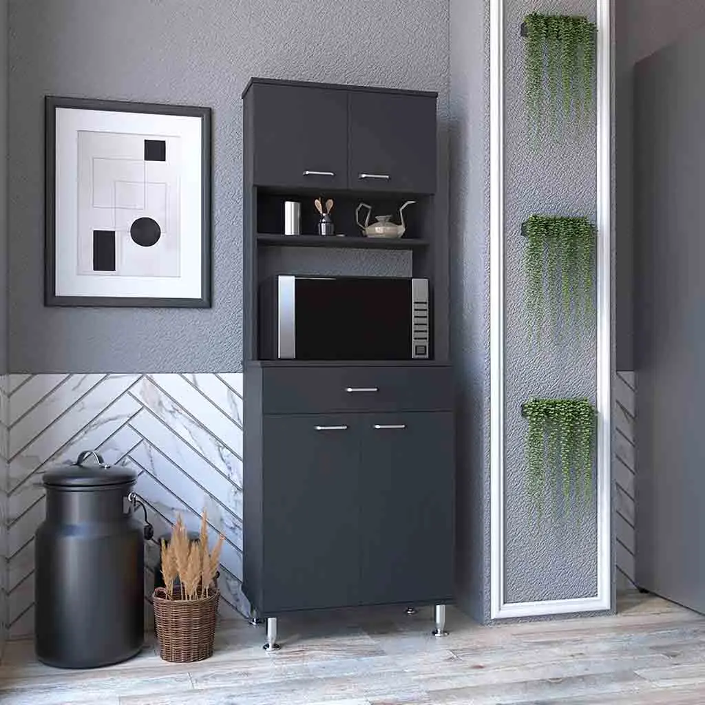 Pantry Cabinet 67 Inches H Four Doors One Drawer Three Internal Shelves rta mubles colombia