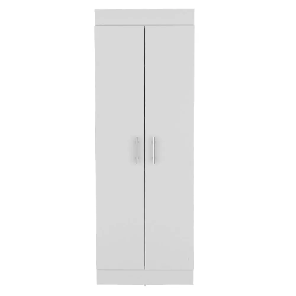 White Pantry Cabinet Clinton Kitchen Storage Particle Board treevol furniture