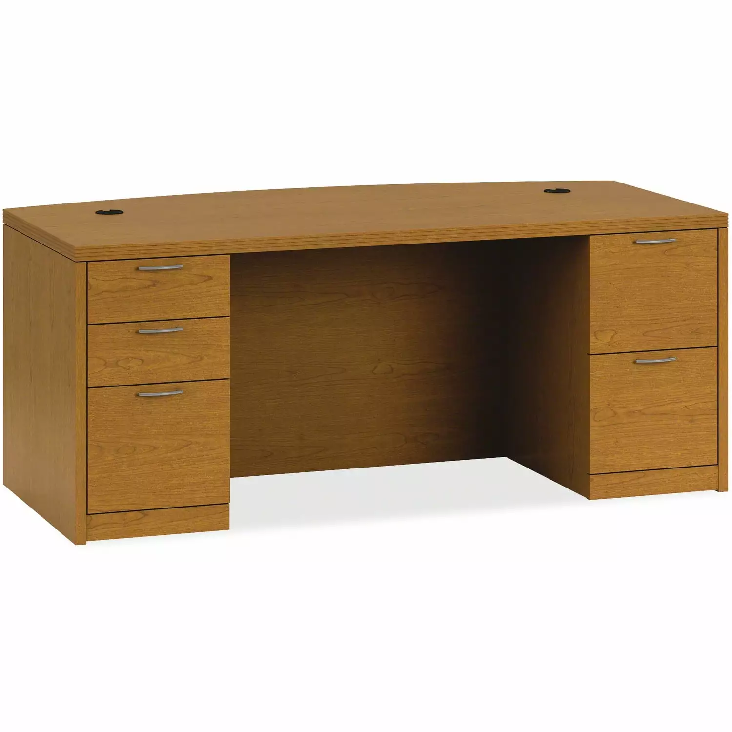 HON Double Pedestal Desk 72x36x29.5 Inches Bourbon Cherry Office Desk