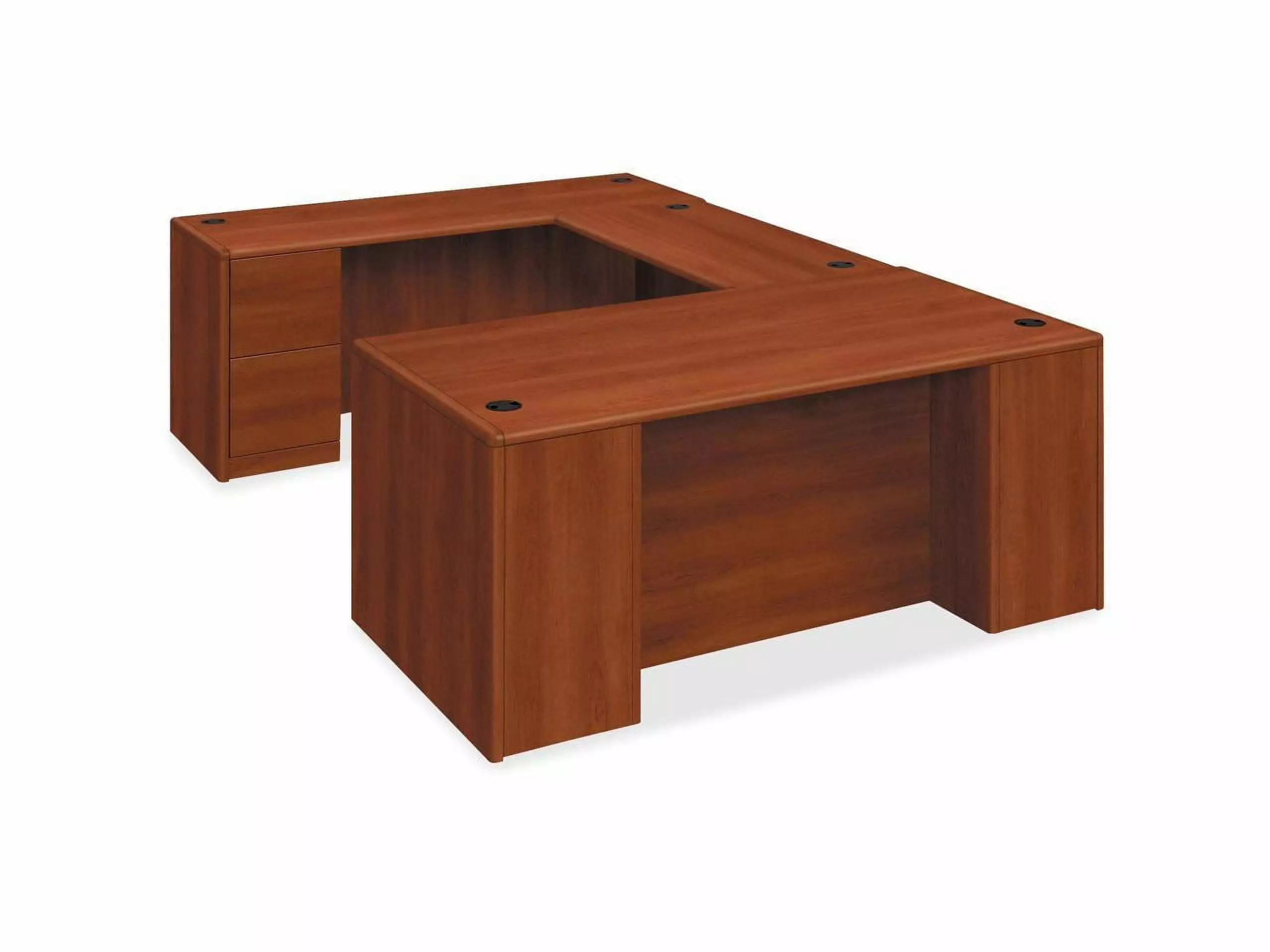 HON H10787R.COGNCOGN 10700 Single Pedestal Desk Full Right Pedestal 72w x 36d x 29 1/2h Cognac