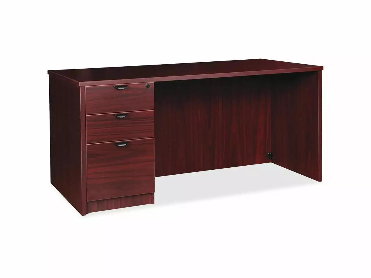 Lorell Prominence Pedestal Desk PD3672LSPMY - Compact Office Desk Storage