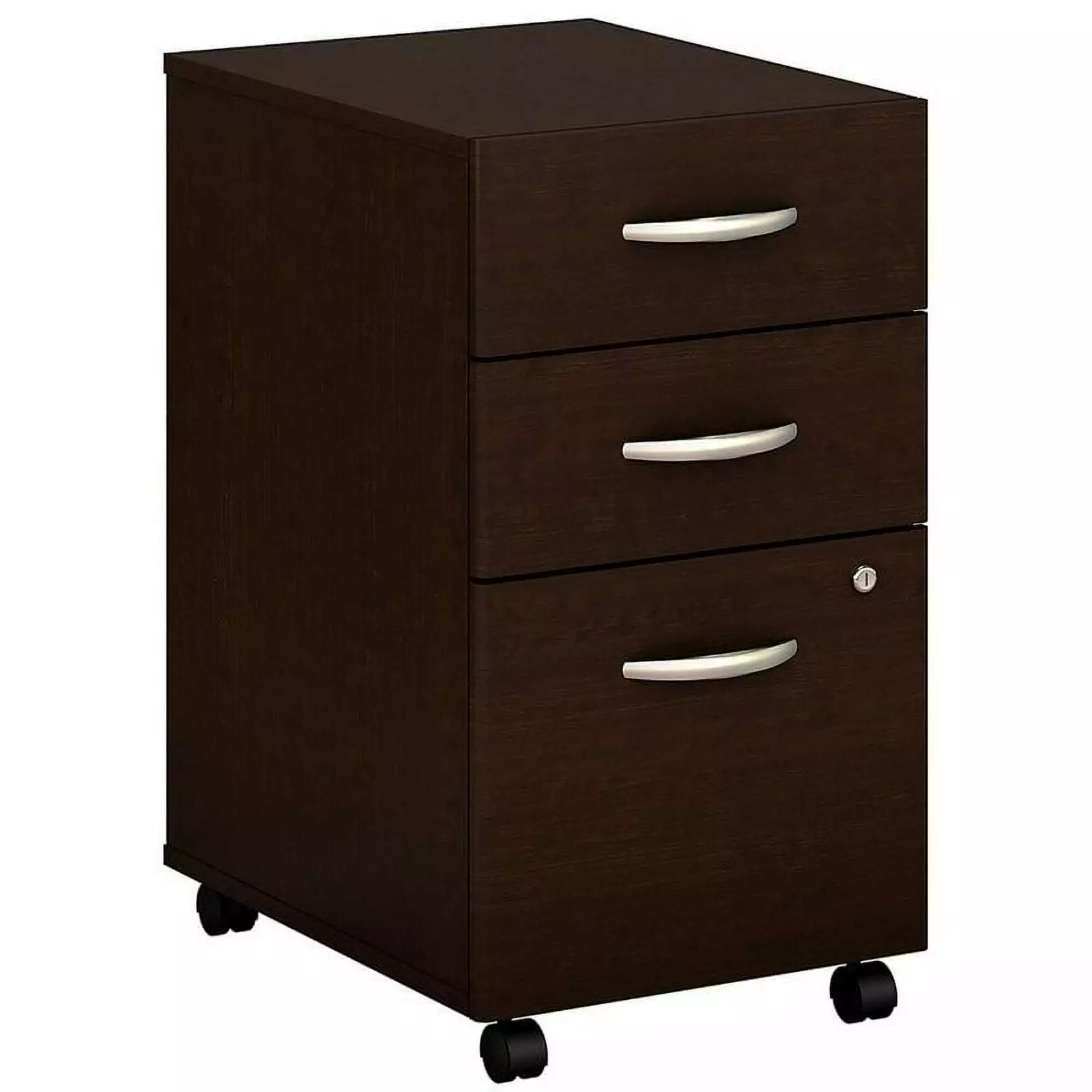 Scranton & Co Pedestal Mocha Cherry Office Storage Solution
