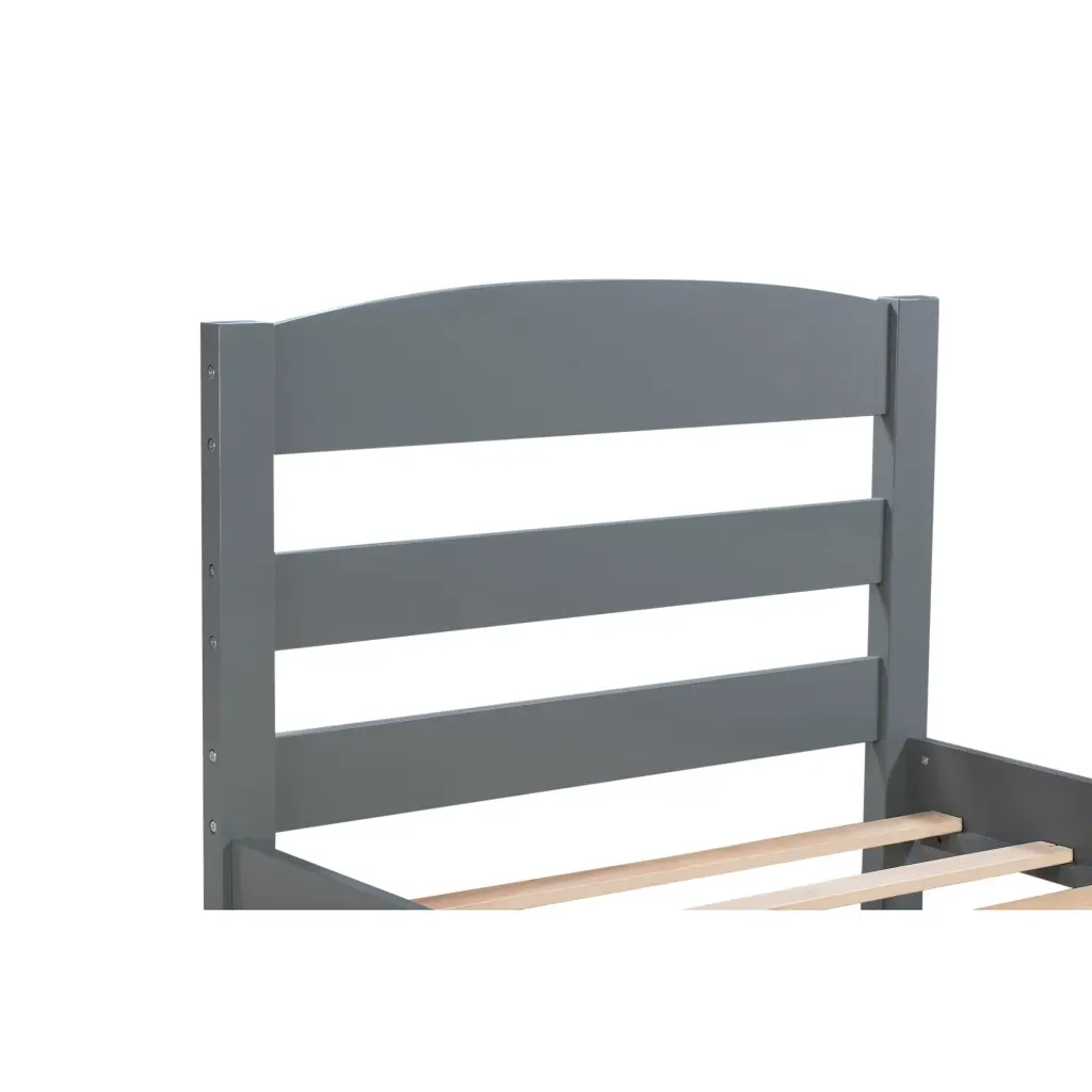 Platform Twin Bed Frame Storage Drawers And Wood Slats No Box Spring Needed lucky furniture