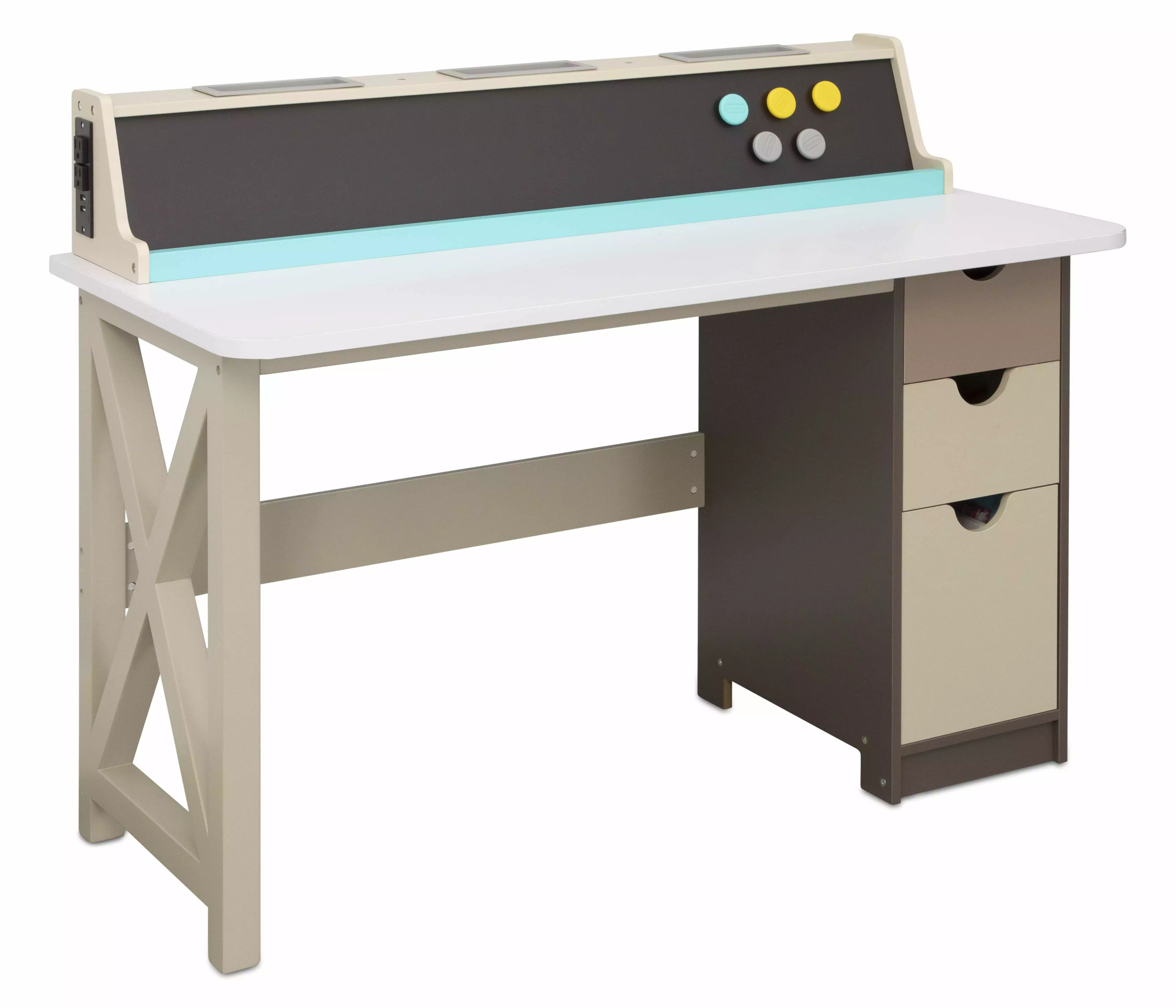 Little Tikes 2--1 Chalkboard Desk Kids Children Boys Girls Ages 3-8 Years to Study and Play