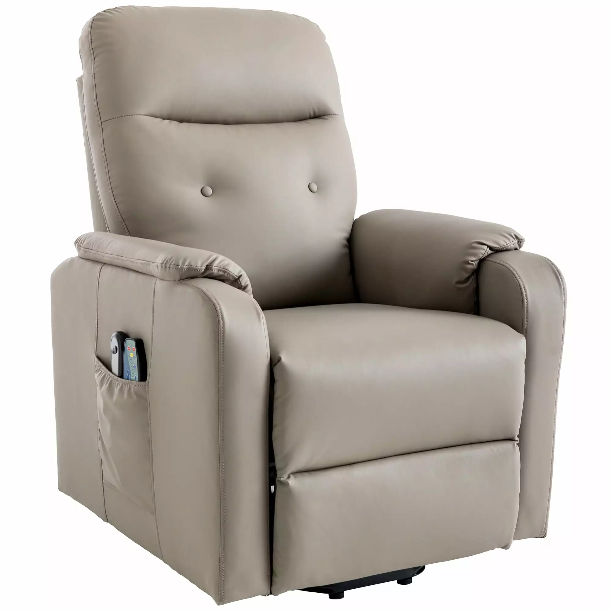 Massage Recliner Chair Electric Power Lift Chairs Side Pocket Adjustable Massage And Heating Function Adults And Seniors O...