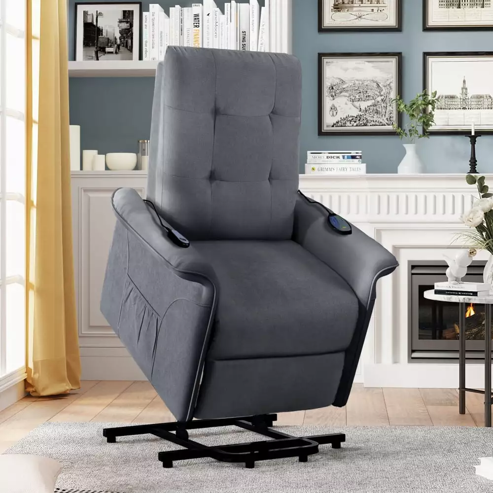 Josen Power Lift Chair Elderly Adjustable Massage Dark Gray