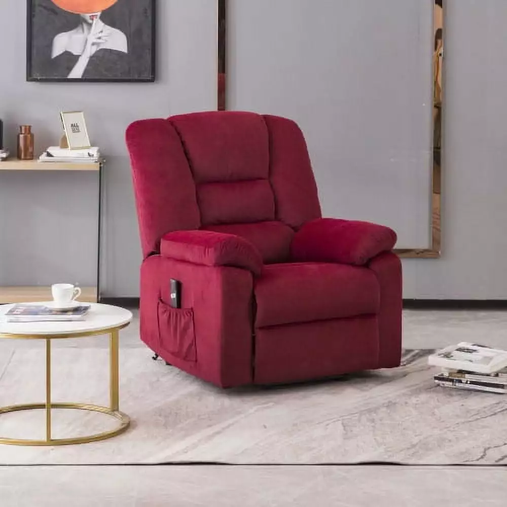 Power Lift Recliner Chair Elderly - Heavy Duty Fabric Sofa Safety Motion Reclining Mechanism Onuobao