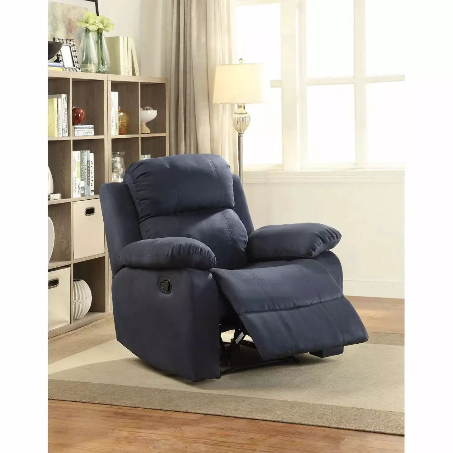 ACME Parklon Recliner Motion Blue Microfiber 59476