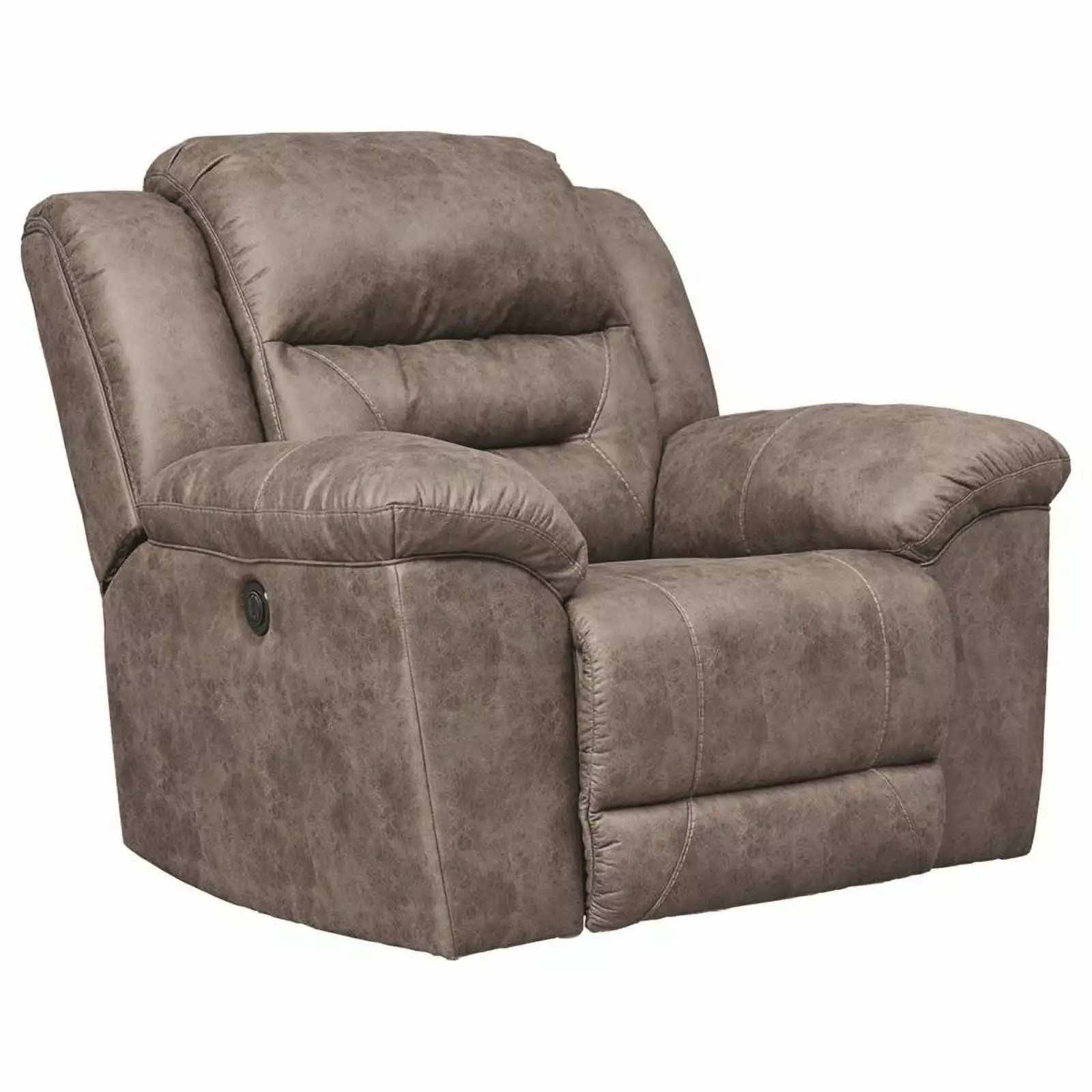 Bowery Hill Contemporary Power Rocker Recliner Fossil Finish