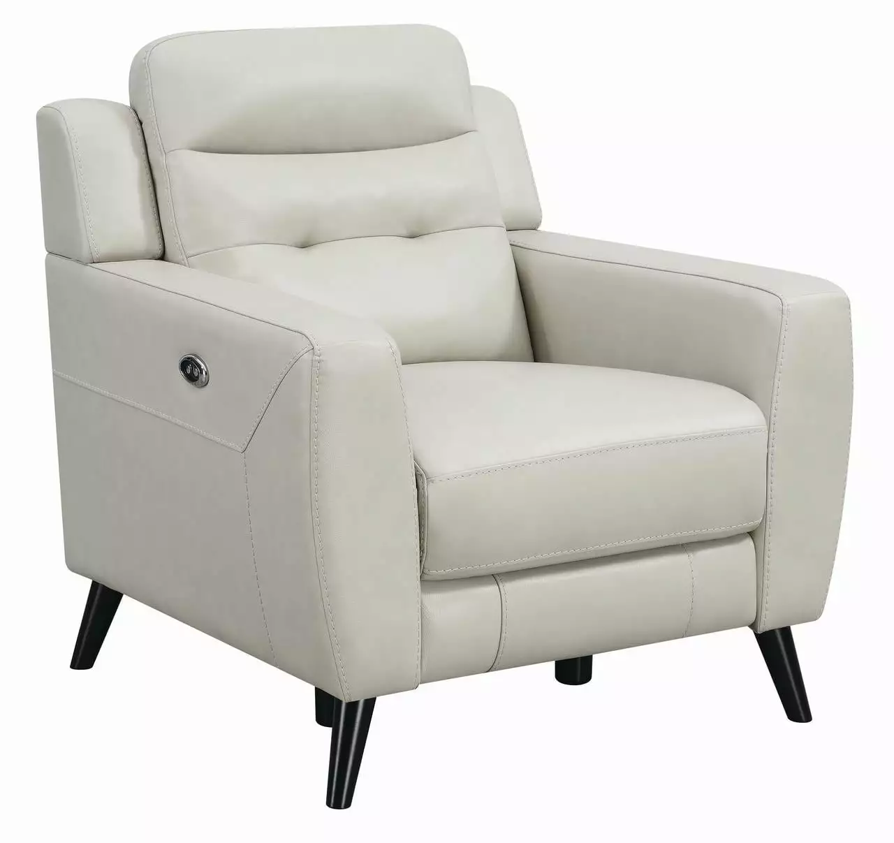 Lantana Upholstered Power Recliner Beige Comfortable Seating Coaster Company