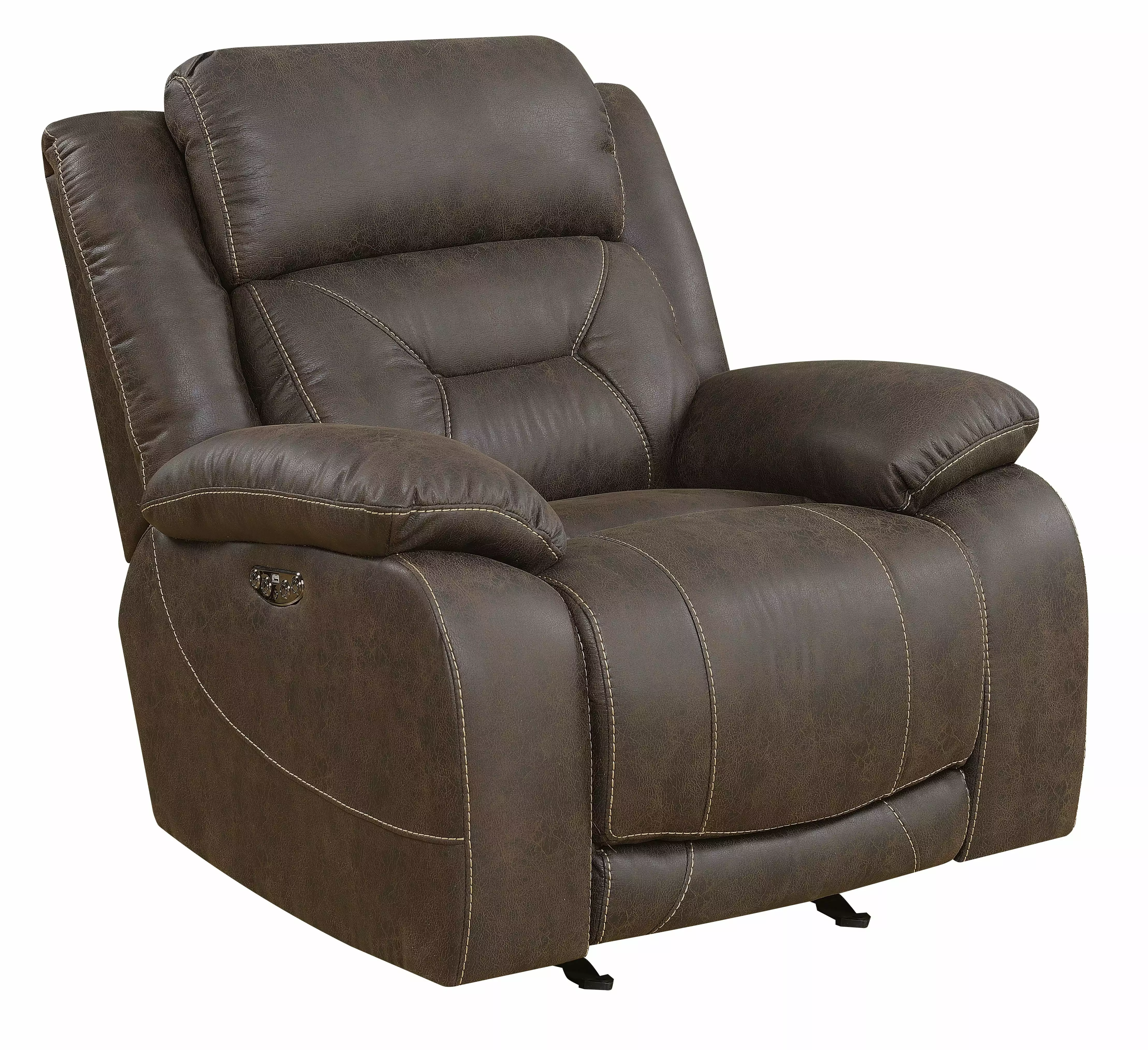 DeeHome Aria Dual Power Recliner Brown