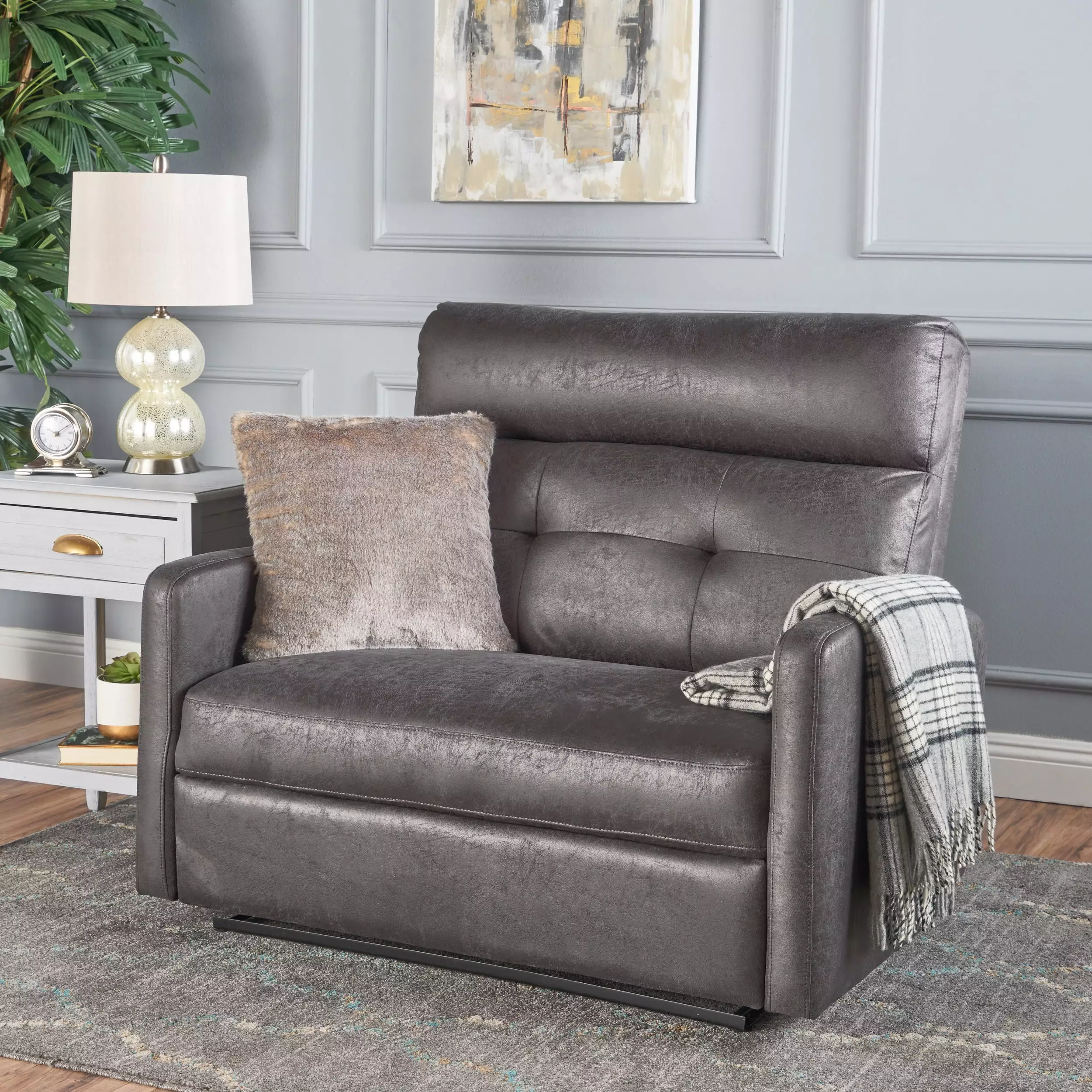 DeeHome Double Seats Recliner Chair - Power Lift Recliner Living Room