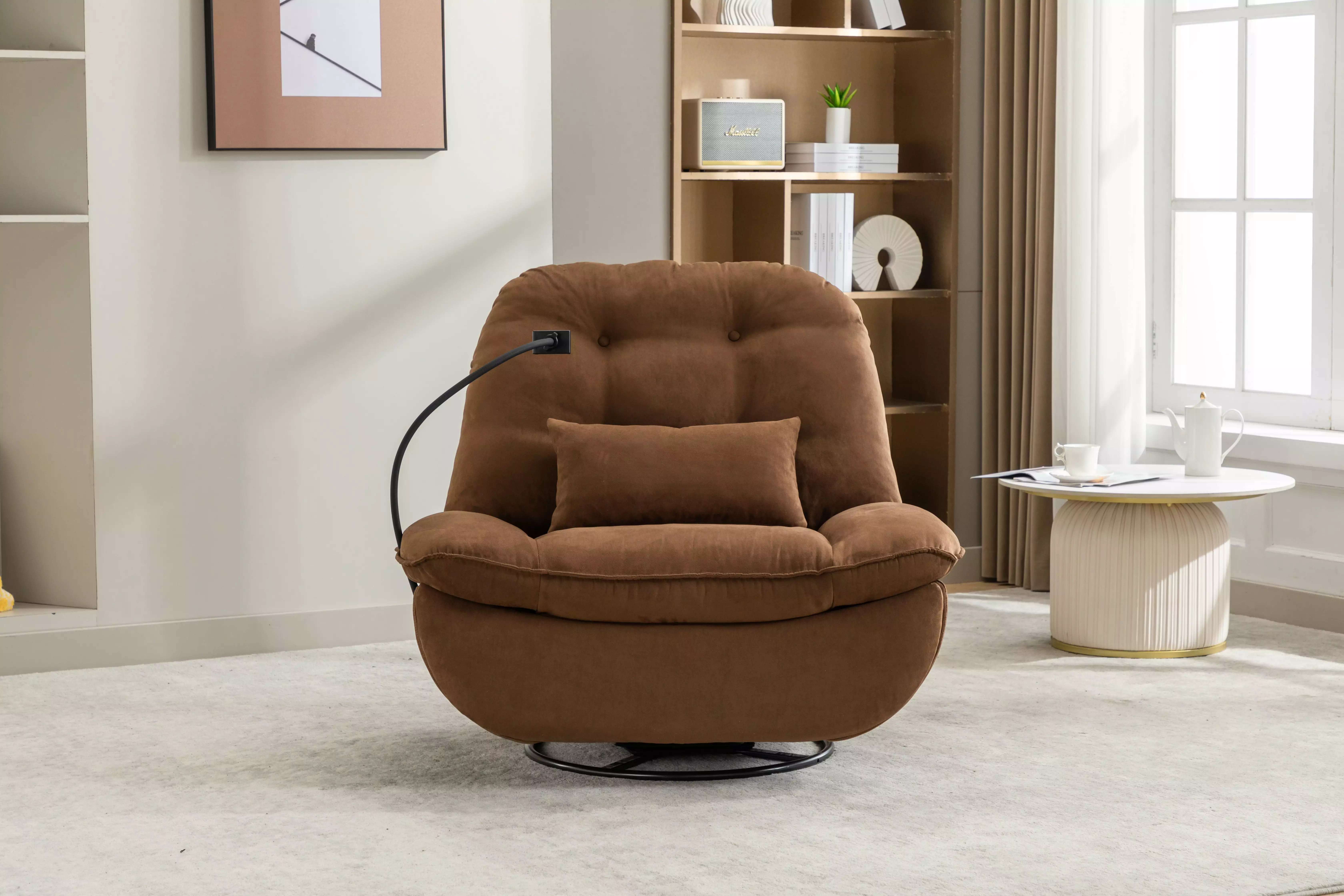 DeeHome Power Recliner Swivel Glider USB Charger and Bluetooth Music Player