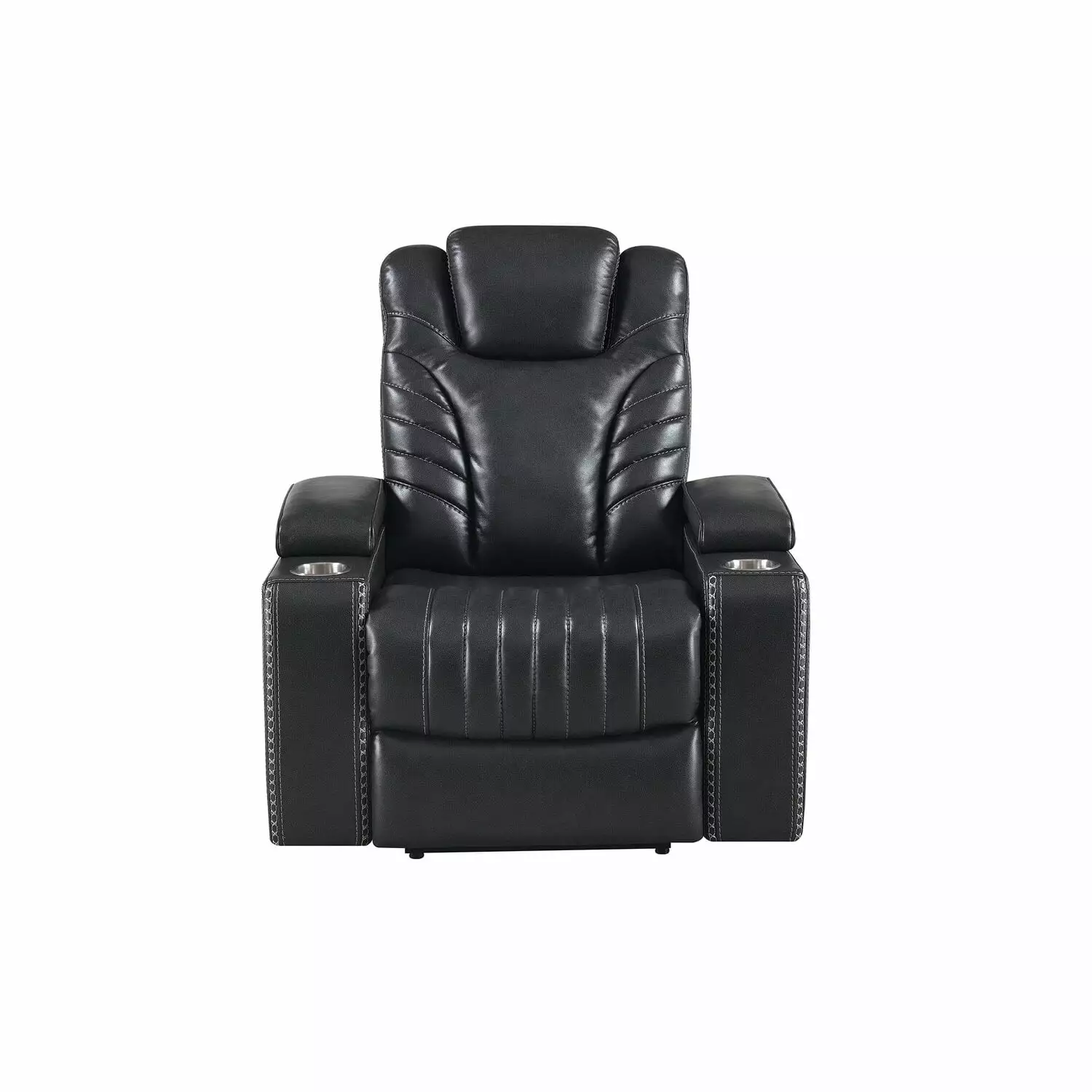 Global Furniture USA U1677 Blanche Grey Power Recliner Comfortable Living Room Chair