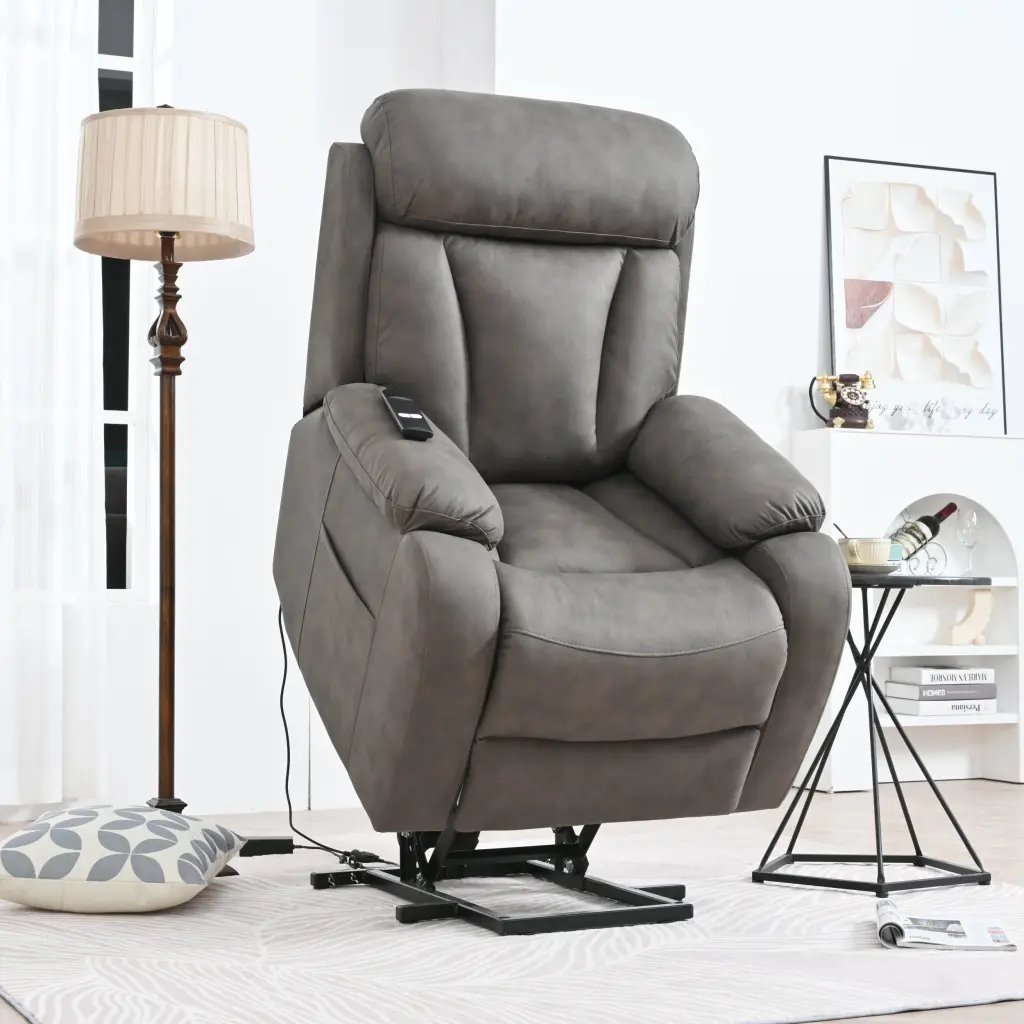 Electric Power Lift Recliner Chair Elderly Fabric Recliner rnb