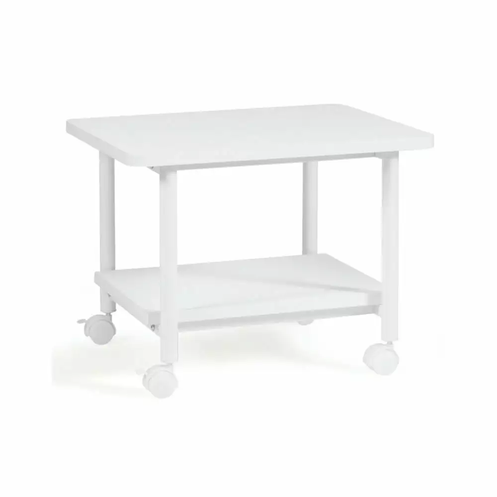 Spaco Under Desk Printer Stand 360 Swivel Casters White Portable Office Furniture