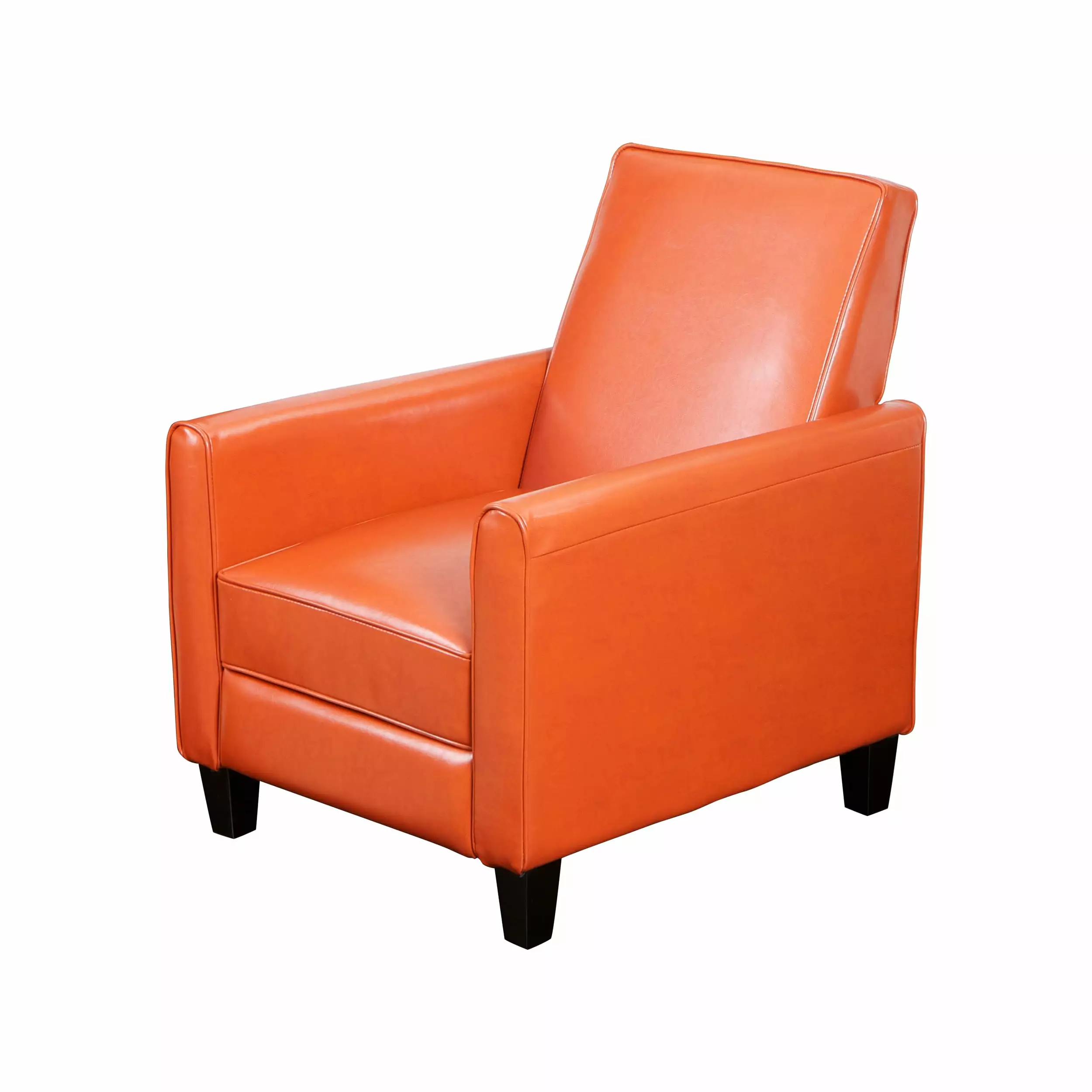 Recliner Push Back Chair Elegant Home Décor Orange Jamini