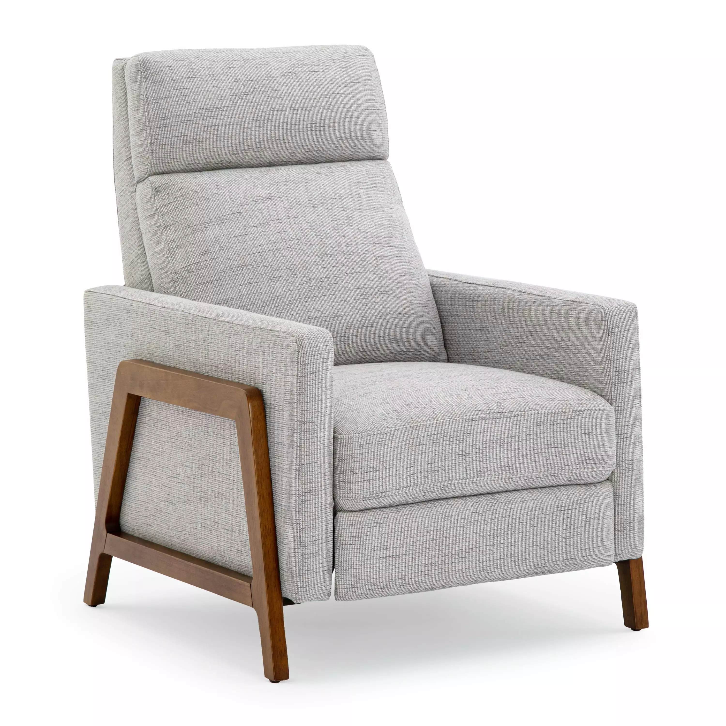 DeeHome Vivian Push Back Recliner Performance Fabric Sea Oat Living Room