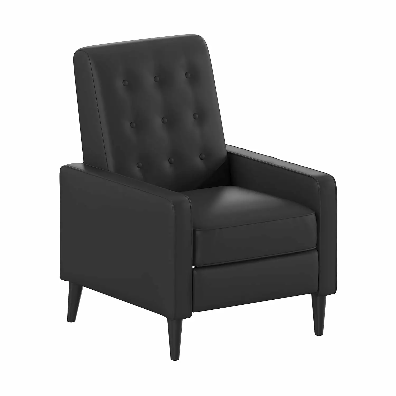 Flash Furniture Ezra LeatherSoft Pushback Recliner Black
