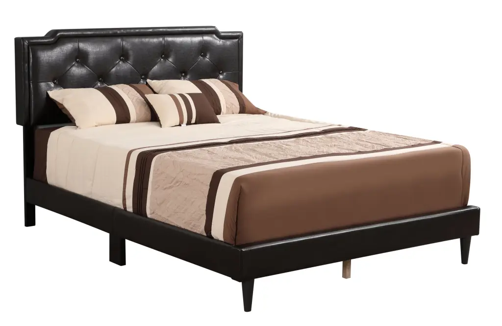 Cappuccino Beige Foam PU Queen Bed All One Box Deb G1116 QB glory furniture