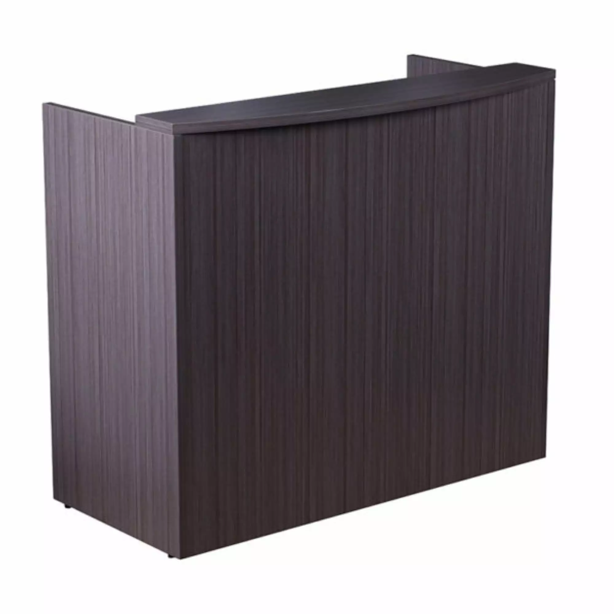 Norstar Reception Desk 48 W x 26 D x 41.5 H Drift Wood Boss Office Products