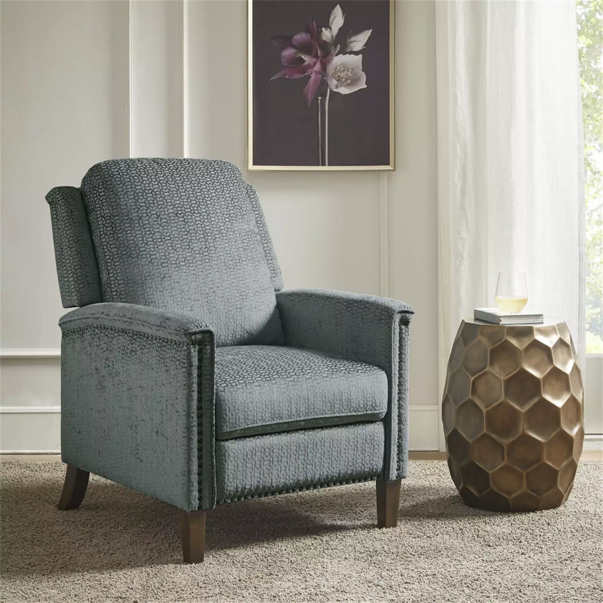 Cfowner Push Back Recliner Chair Living Room and Bedroom
