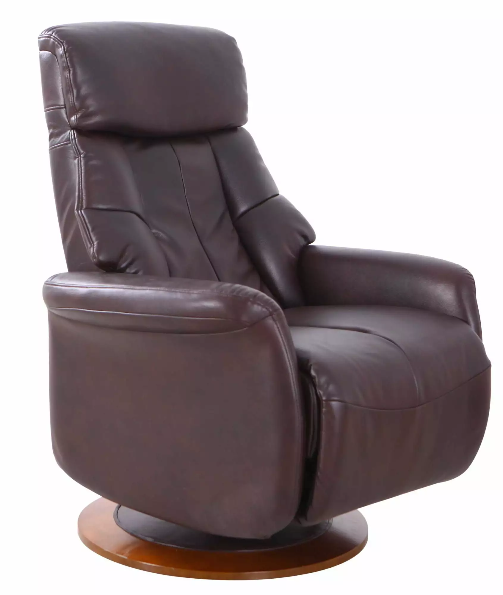 Contemporary Home Living 63.5 Chocolate Brown Orleans Adjustable Recliner