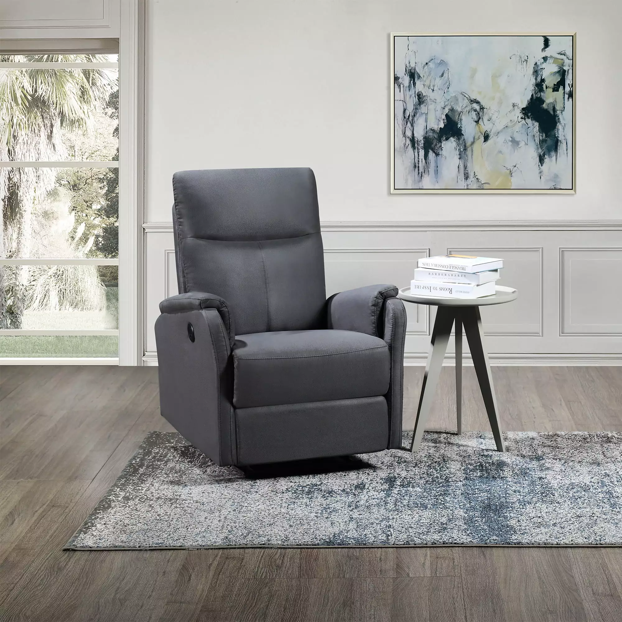 Hot Selling Power Recliner Chair USB Charge Port Living Room Wobythan