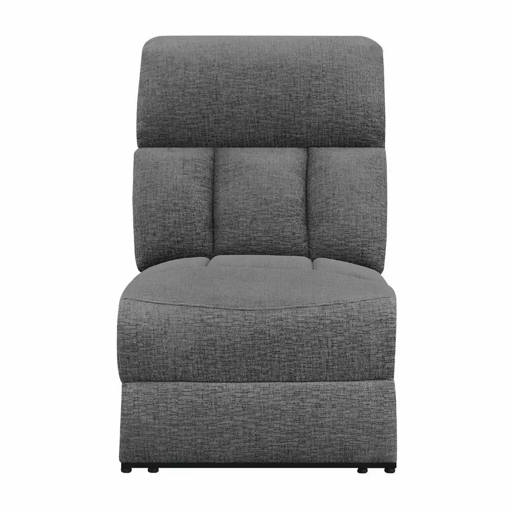 Bahrain Modular Sectional Armless Power Recliner Charcoal - Modern Reclining Sofa Coaster Company