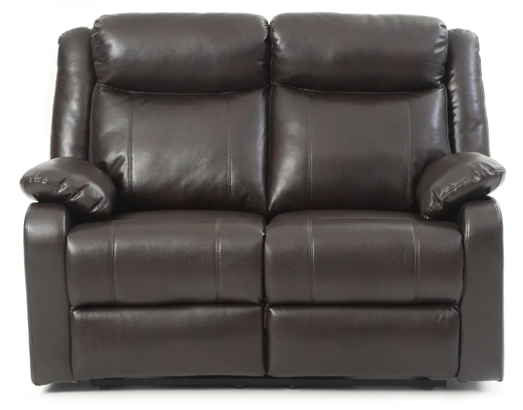 Ward G760A RL Double Reclining Seat Dark Brown Foam Sofa glory furniture
