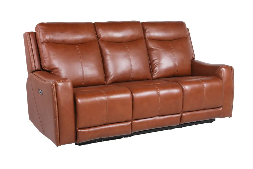 Contemporary Top Grain Leather Power Reclining Sofa Set Chic Colors steve silver furniture