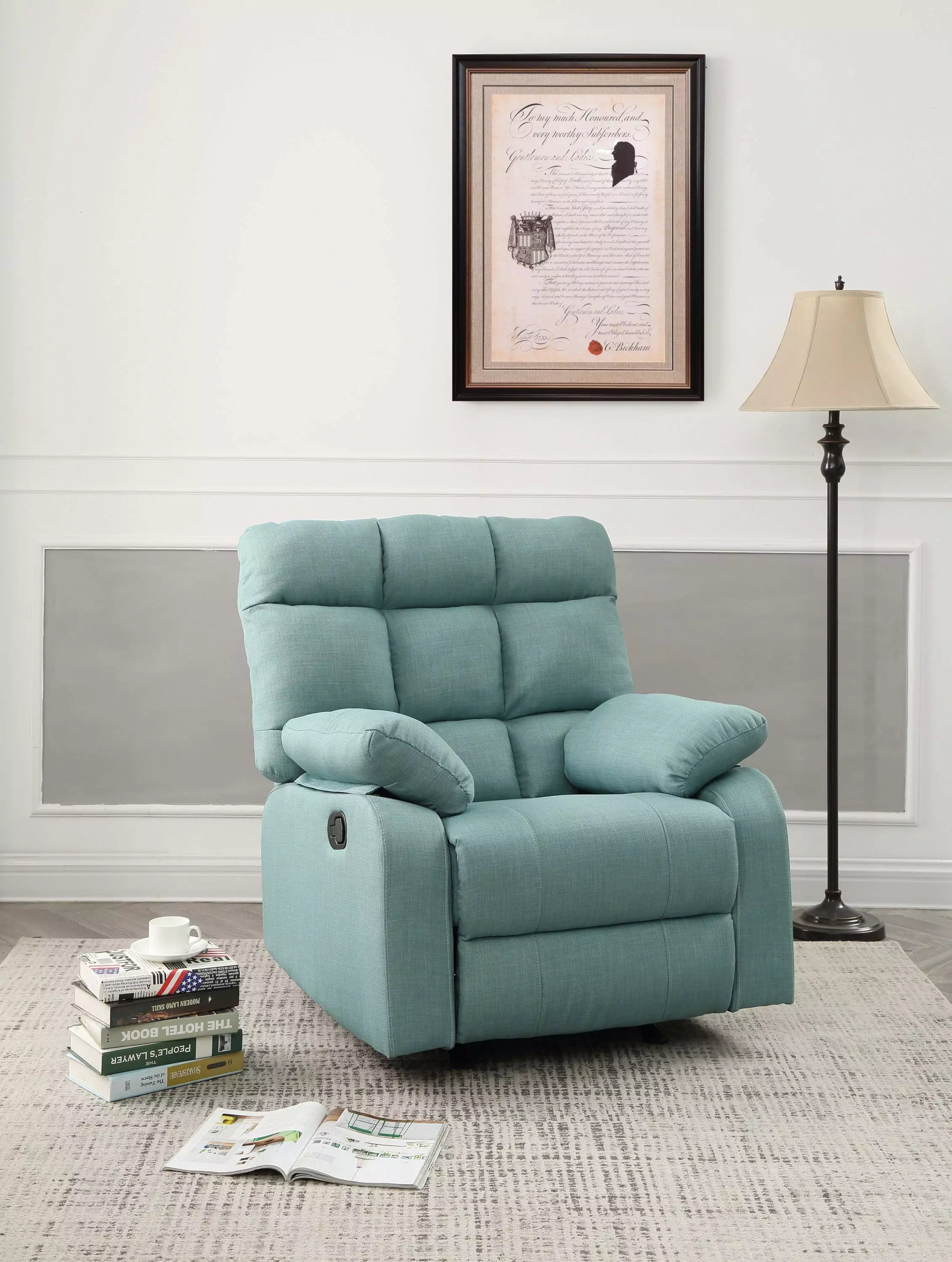 Astro Rocker Recliner Teal Go Green Woods