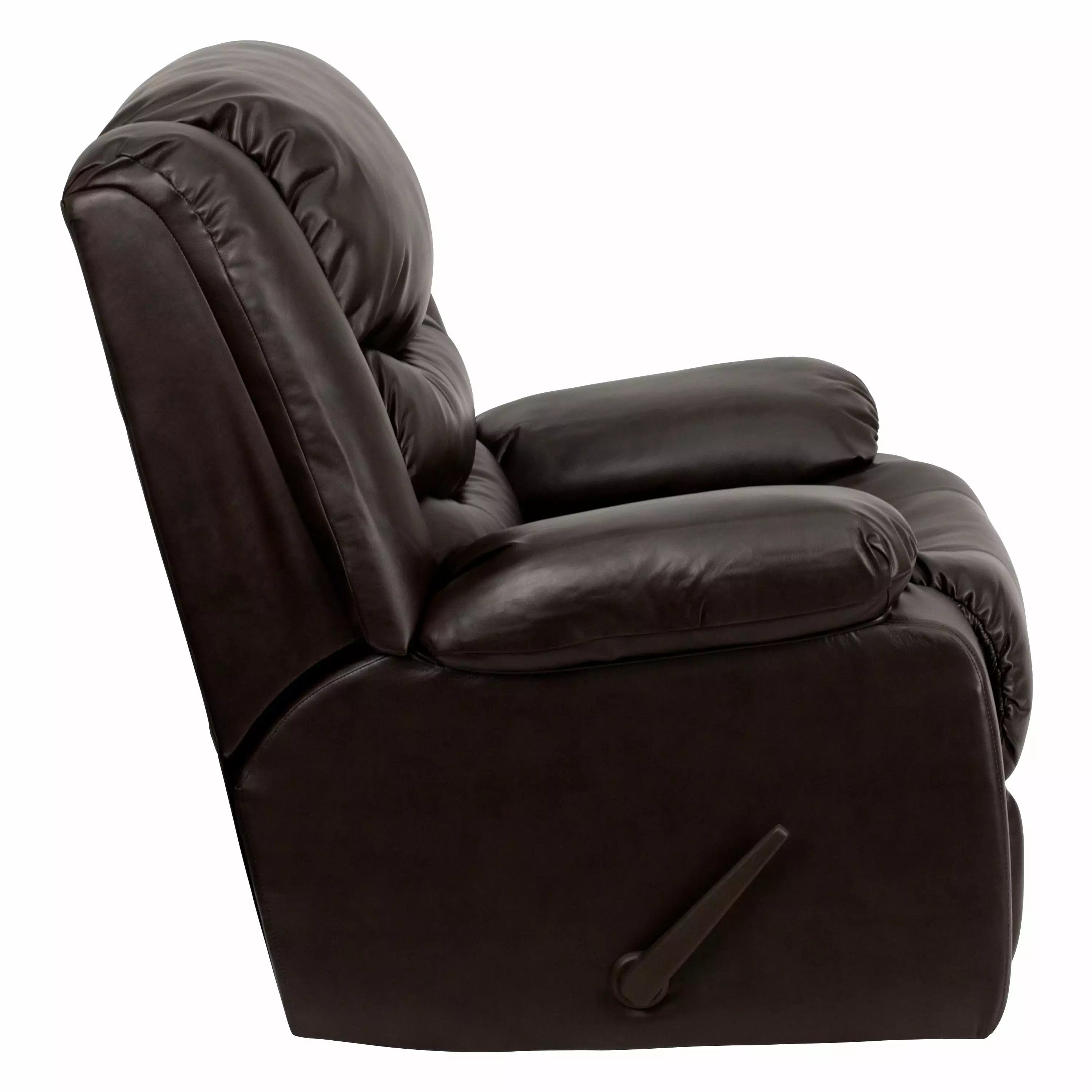 Lancaster Home Plush LeatherSoft Lever Rocker Recliner Padded Arms