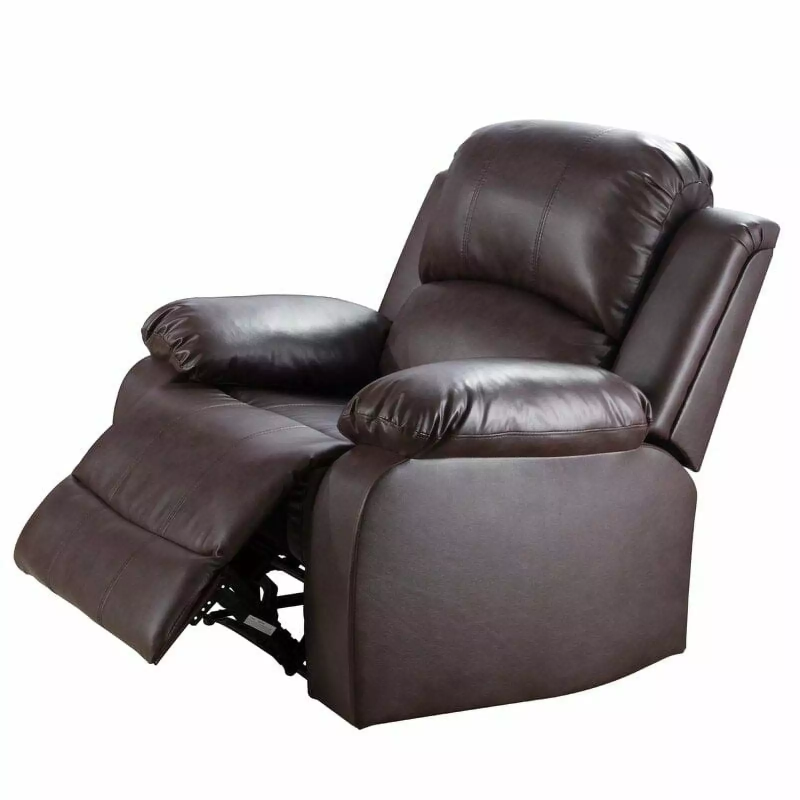 PonLiving Furniture Tonya Living Room Manual Rocker Recliner Burgundy Fabric Pon Living Furniture Inc