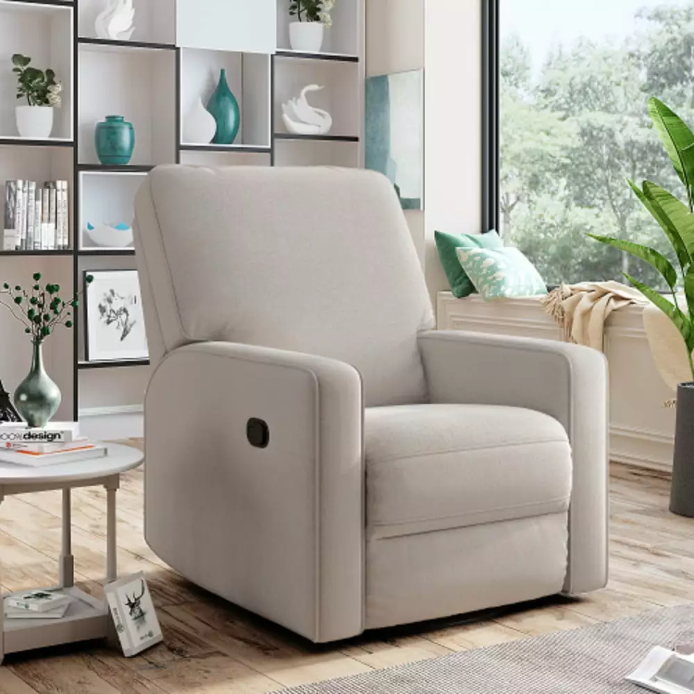 Manual Recliner Chair 360 Swivel and Rocking Accent Chair Living Room Bedroom Kofun