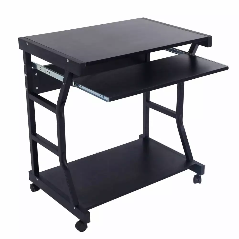 BaytoCare Corner Home Office Computer Desk Student Laptop Writing Table Rolling Furniture FCH