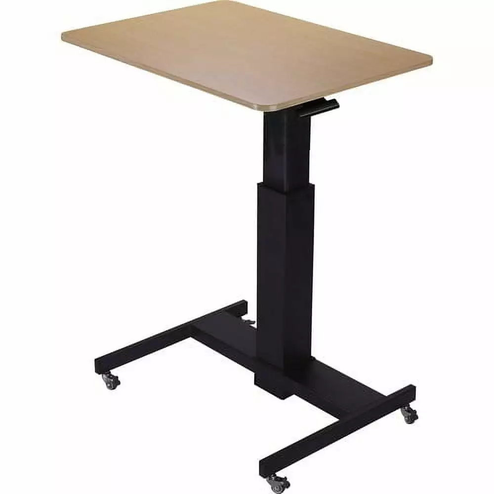 Lorell LLR00076 28 Sit to Stand School Desk Black Oak