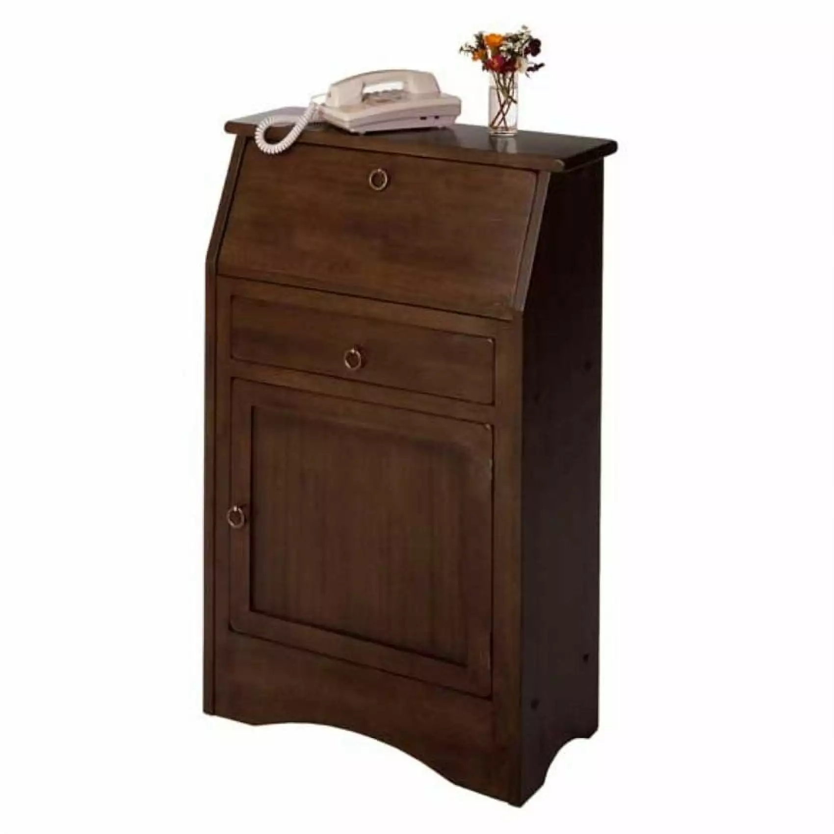 Ergode Regalia Secretary Desk Walnut Finish