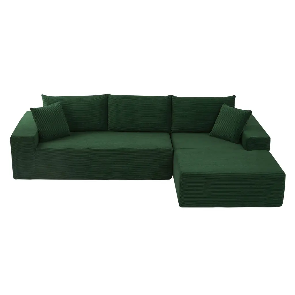 Sectional Sofa Set Separate L Influenced Corduroy Couch Cover justone interior