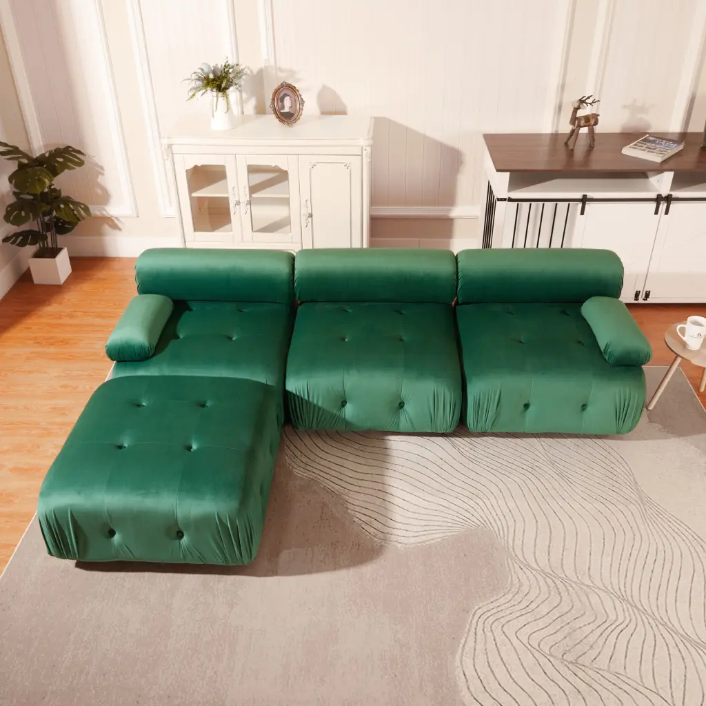 Modular Sectional Sofa Couch Modern L Shaped Cloud Couch Reversible Chaise nan kun