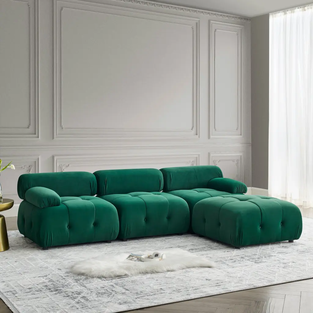 Modular Sectional Sofa Button Tufted Crafted DIY Combination L Shaped Couch royal star
