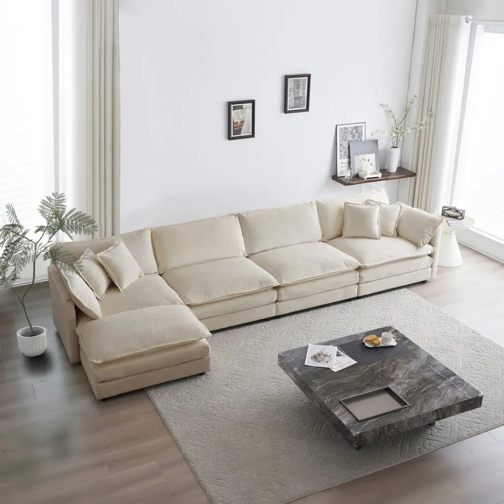 Modular Sectional Sofa U Influenced Couch 5 Seater Convertible ui furniture