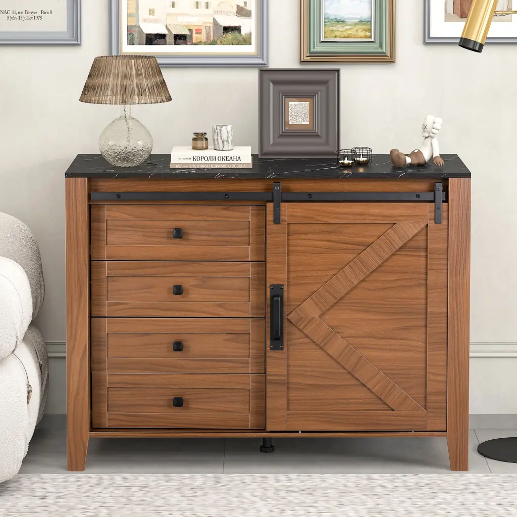 Drawer Dresser Cabinet Sideboard Bar Buffet Server Console Table Storage jxy furniture