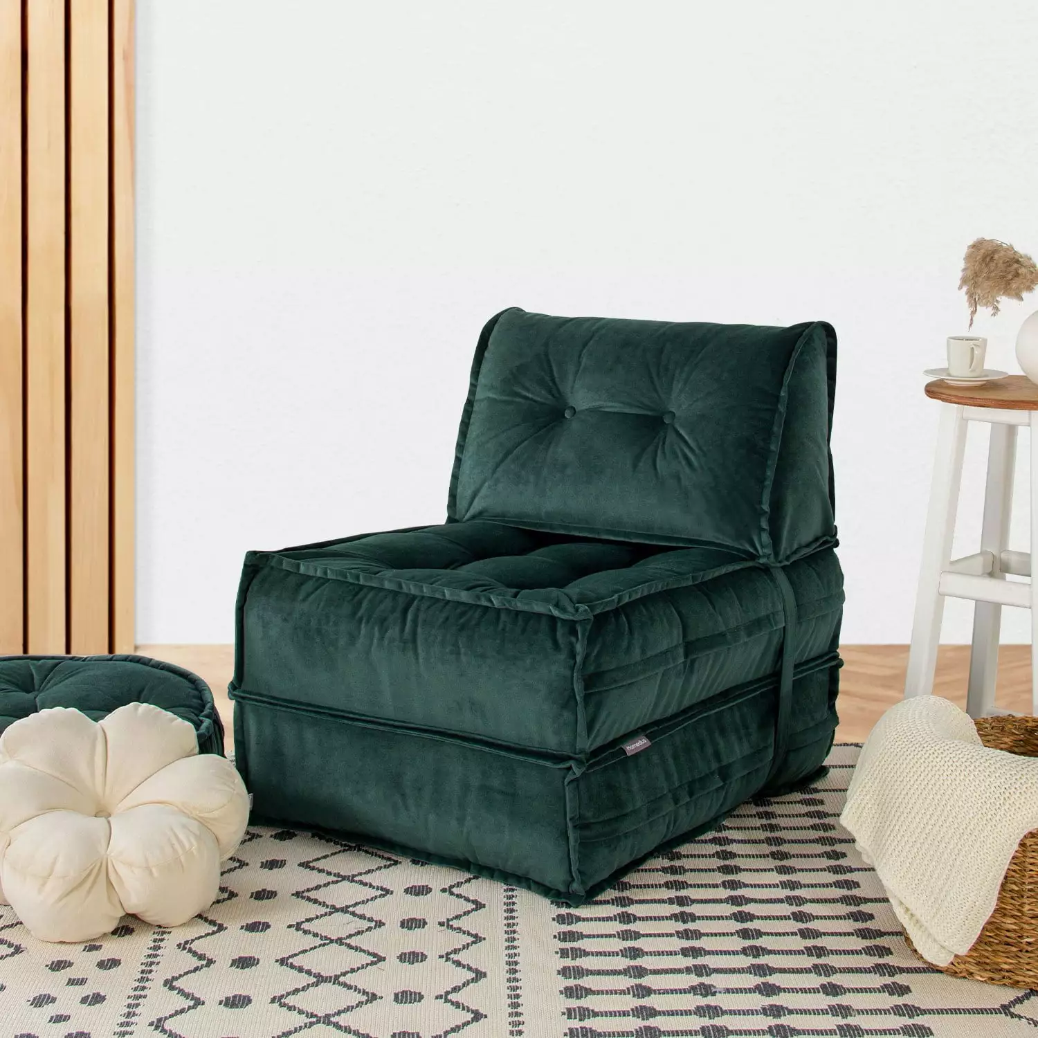 Salida-Mocca Petrol Green 1-Seat Sofa-Bed - Modern and Space-Saving Design