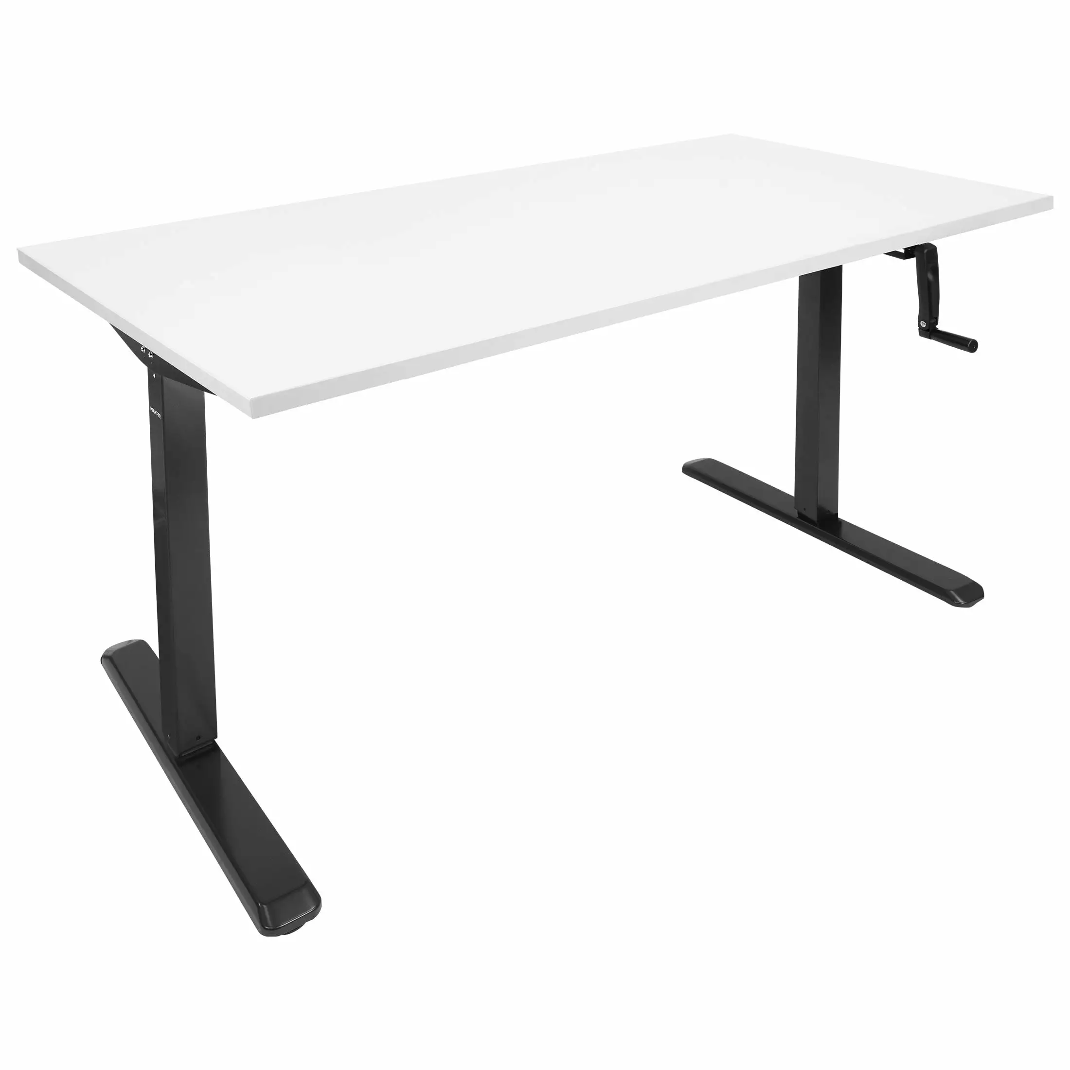 Mount-It! Hand Crank Sit-Stand Desk Extra-Wide 55 Desktop Ergonomic Workspace