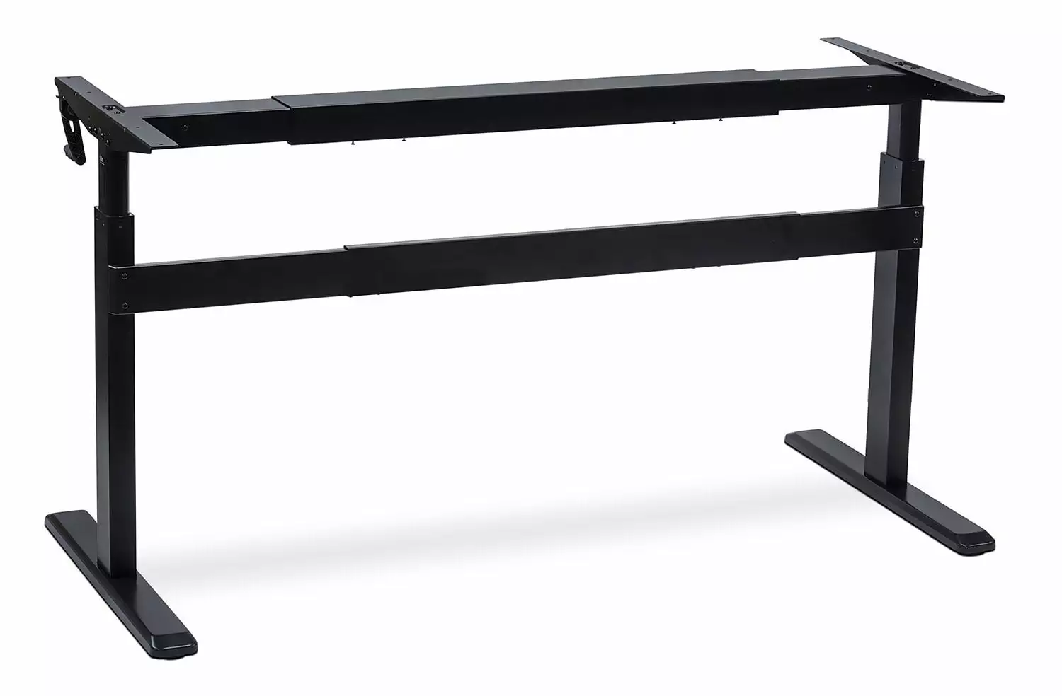 Mount-It! Stand Up Desk Frame Manual Crank Height Adjustable Sit-Stand Ergonomic Black
