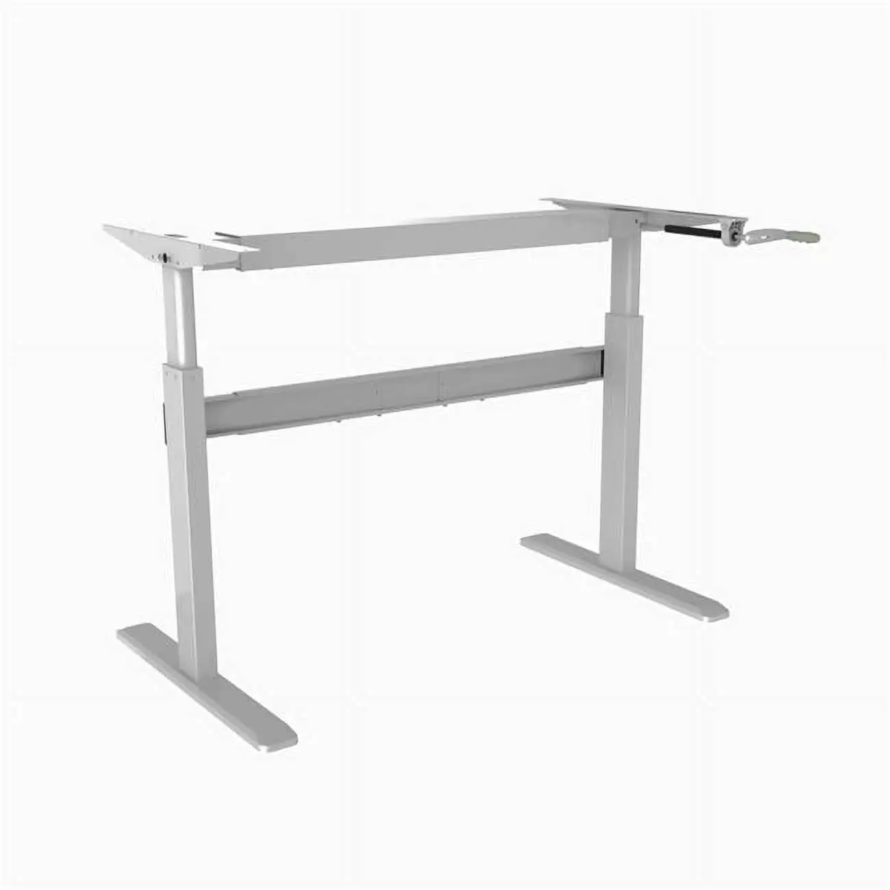 TygerClaw TYDS14012 29.5 Inch Cranked Sit-Stand Desk Frame Adjustable Height