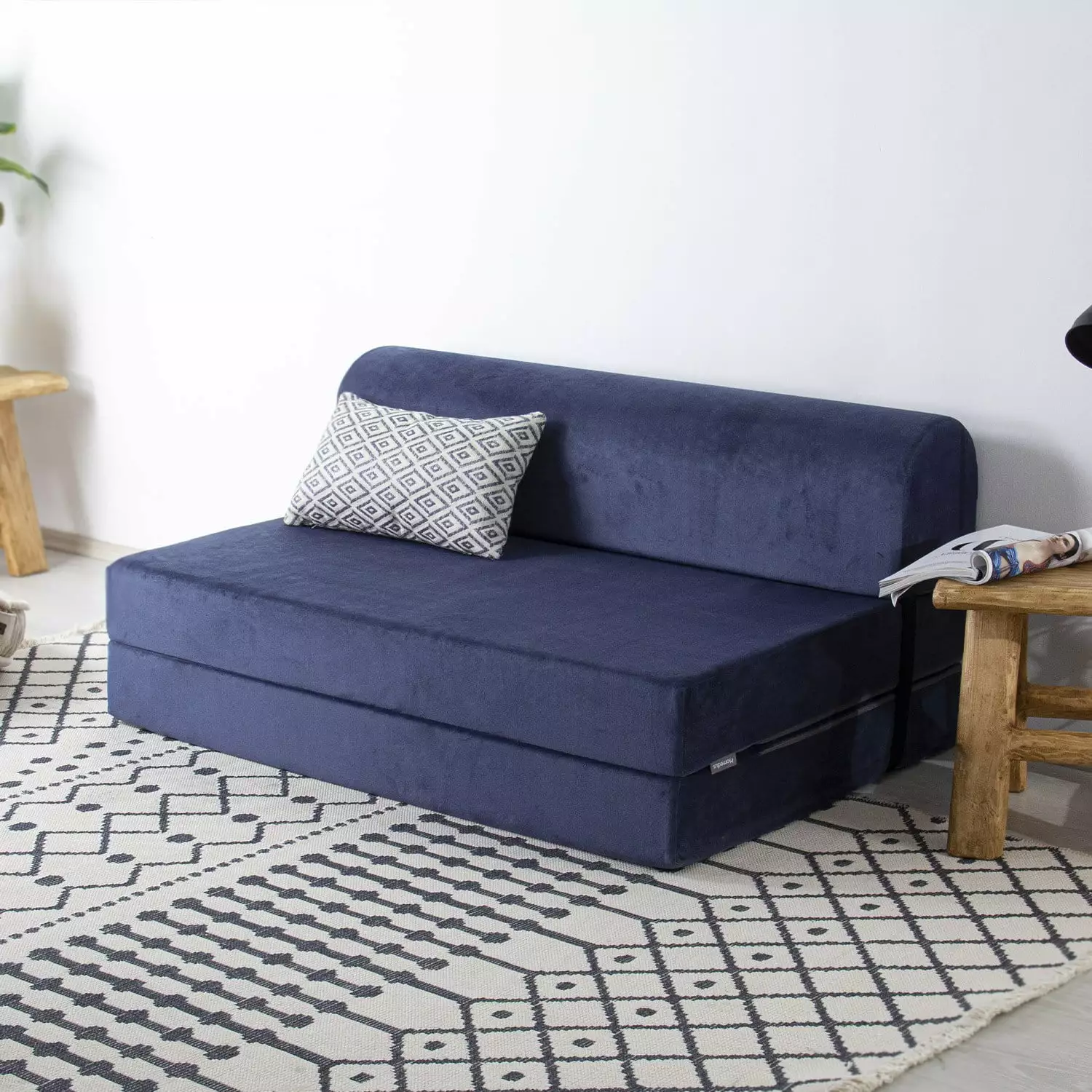 Salida Magic Blue 2 Seat Sofa Bed Compact Living Room Furniture
