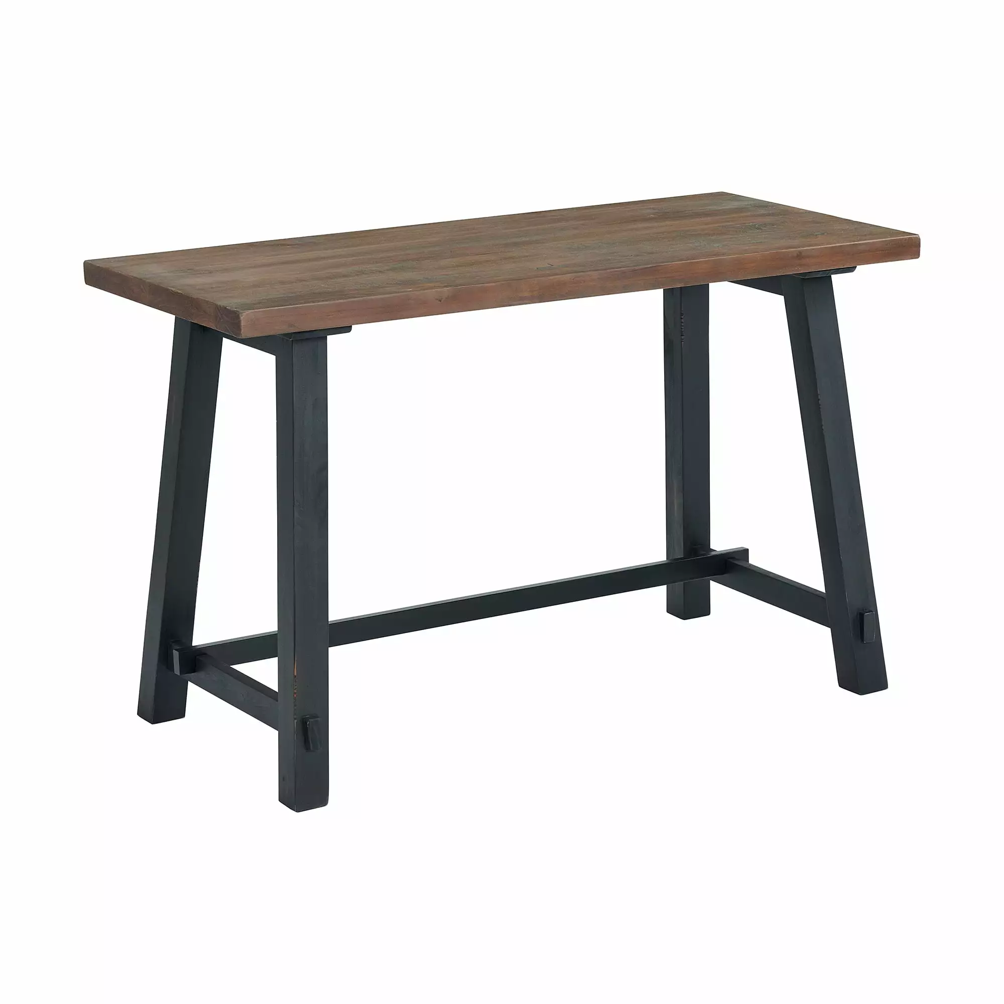 Alaterre Adam 23 x 48 x 30 Wood Portable Small Desk Brown Distressed Black
