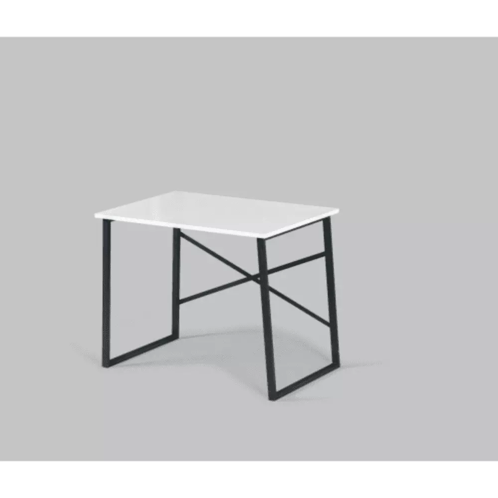 Store Lator Black Metal Frame 35 Inch Wooden Top Small Writing and Computer Desk Teens YRWL